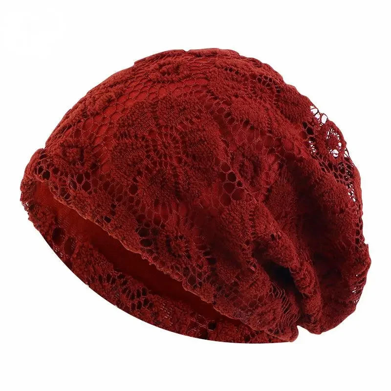 Lightweight and Breathable Double-layer Bonnet Muslim wrap Head Cap